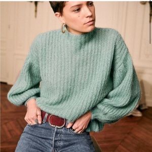 Sezane Olric Jumper Almond Green size small
